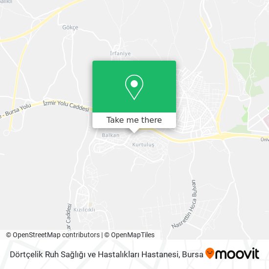 Dörtçelik Ruh Sağlığı ve Hastalıkları Hastanesi map