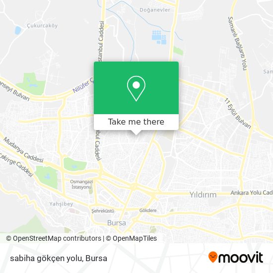 sabiha gökçen yolu map