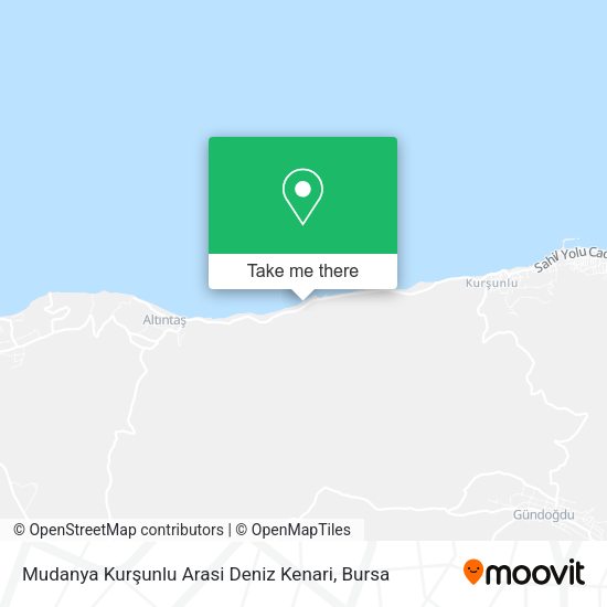 Mudanya Kurşunlu Arasi Deniz Kenari map