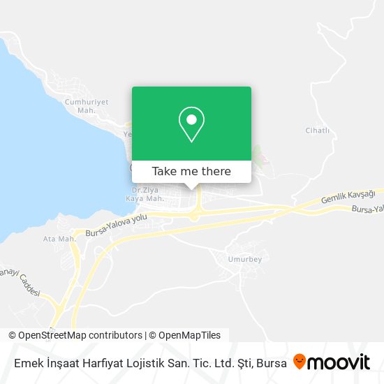 Emek İnşaat Harfiyat Lojistik San. Tic. Ltd. Şti map