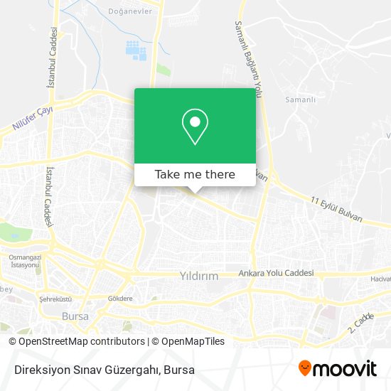 Direksiyon Sınav Güzergahı map