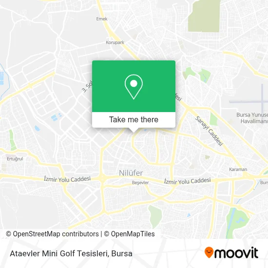 Ataevler Mini Golf Tesisleri map