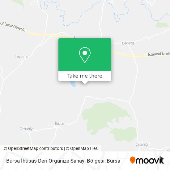 Bursa İhtisas Deri Organize Sanayi Bölgesi map