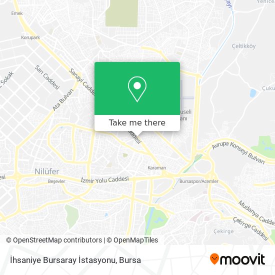 İhsaniye Bursaray İstasyonu map