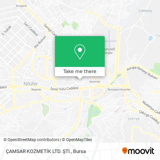ÇAMSAR KOZMETİK LTD. ŞTİ. map