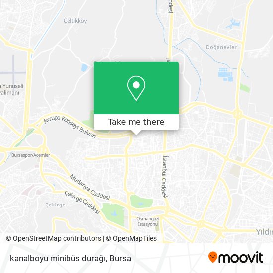kanalboyu minibüs durağı map