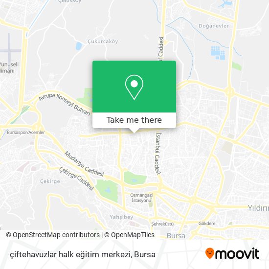 çiftehavuzlar halk eğitim merkezi map