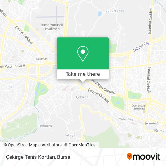 Çekirge Tenis Kortları map