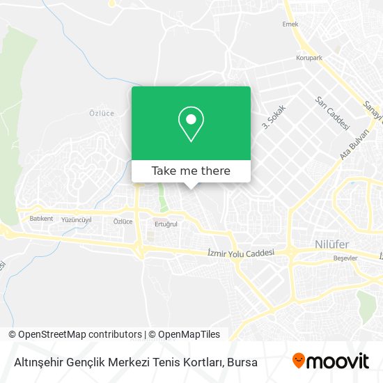 Altınşehir Gençlik Merkezi Tenis Kortları map