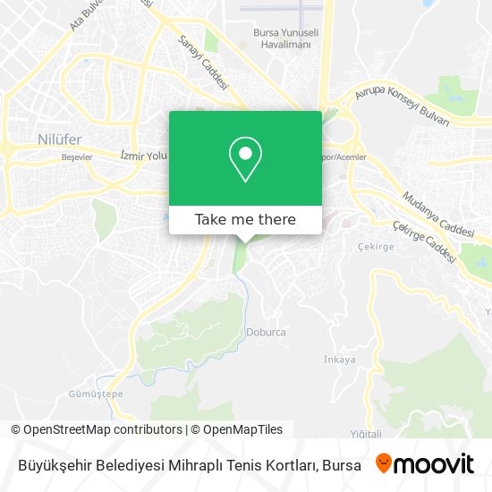 Büyükşehir Belediyesi Mihraplı Tenis Kortları map