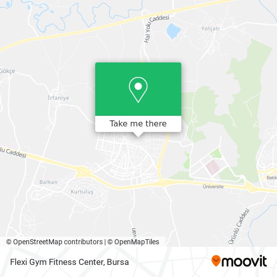 how to get to flexi gym fitness center in nilufer by bus metro or cable car