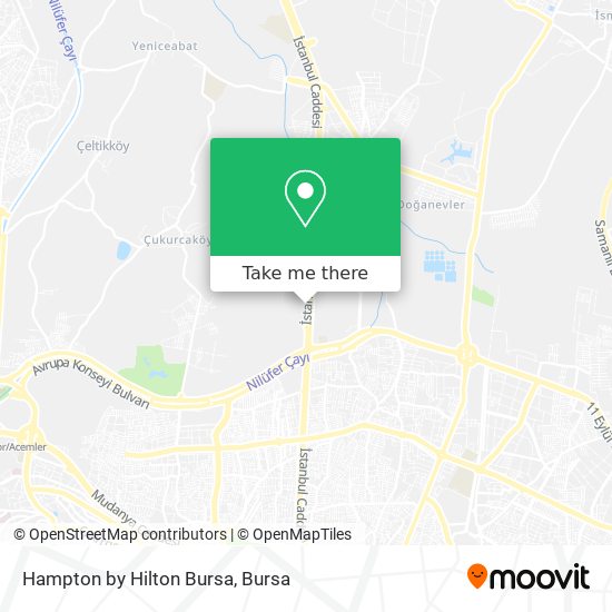 Hampton by Hilton Bursa map