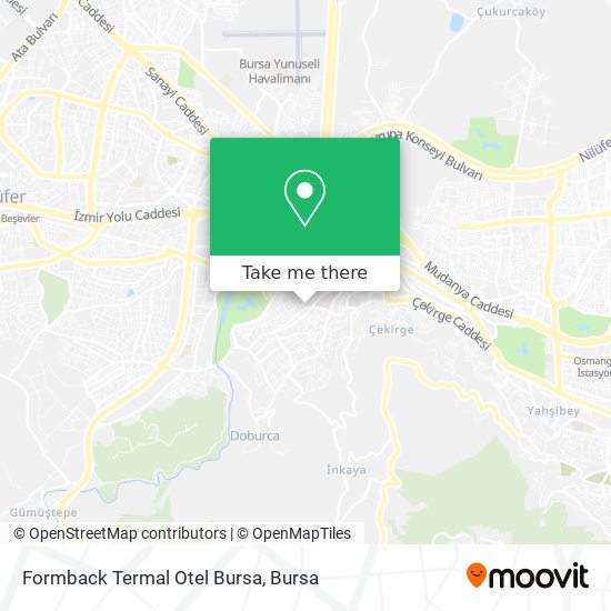 Formback Termal Otel Bursa map