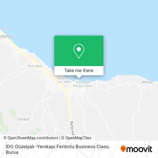 İDO Güzelyalı -Yenikapı Feribotu Business Class map