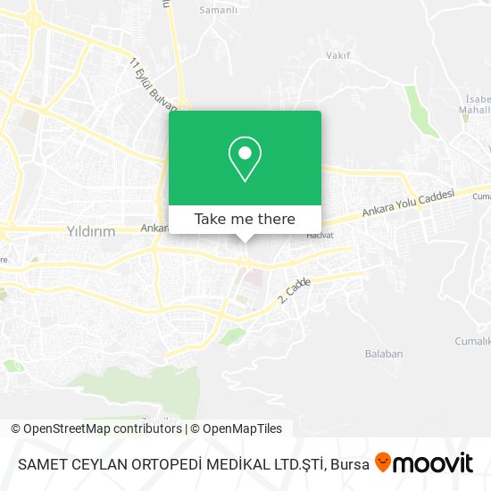 SAMET CEYLAN ORTOPEDİ MEDİKAL LTD.ŞTİ map