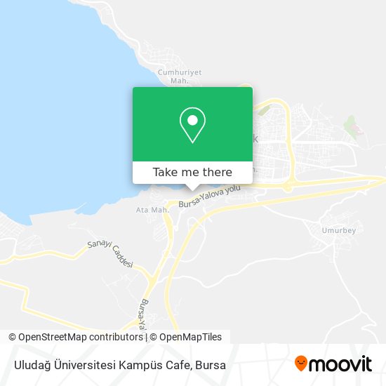 Uludağ Üniversitesi Kampüs Cafe map