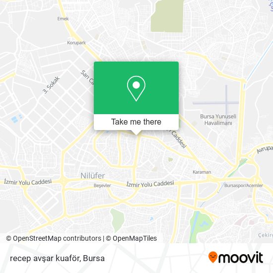 recep avşar kuaför map