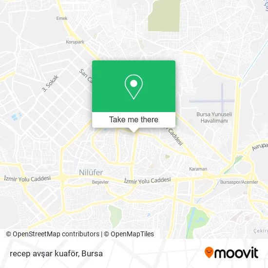 recep avşar kuaför map