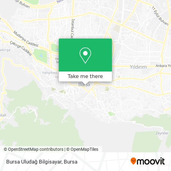 Bursa Uludağ Bilgisayar map