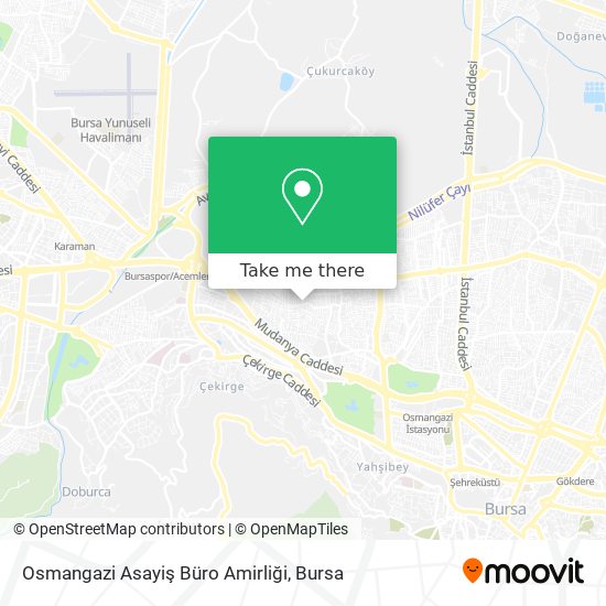 Osmangazi Asayiş Büro Amirliği map