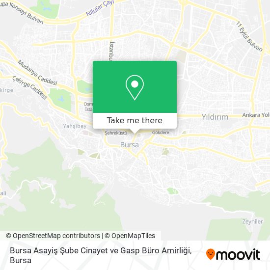 Bursa Asayiş Şube Cinayet ve Gasp Büro Amirliği map