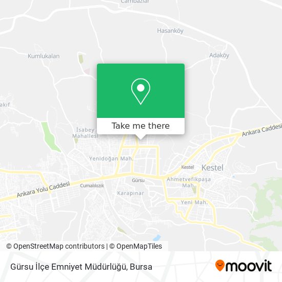 Gürsu İlçe Emniyet Müdürlüğü map