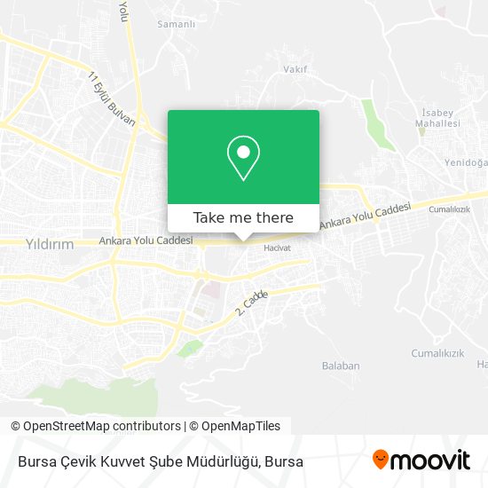 Bursa Çevik Kuvvet Şube Müdürlüğü map