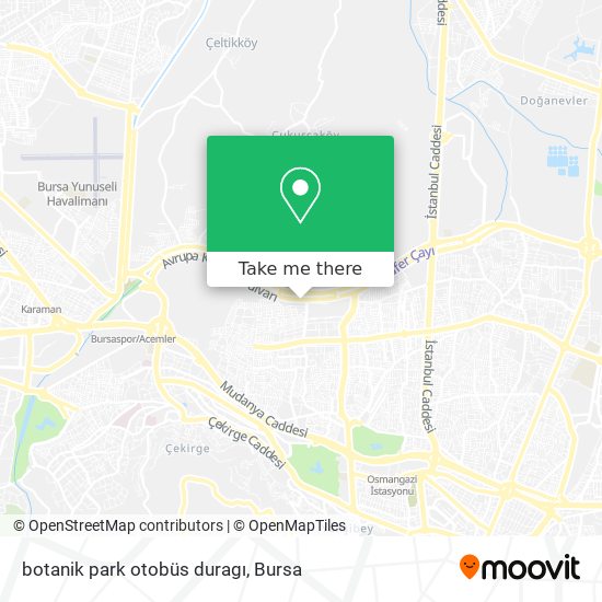 botanik park otobüs duragı map