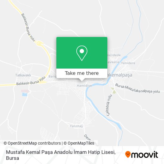 Mustafa Kemal Paşa Anadolu İmam Hatip Lisesi map