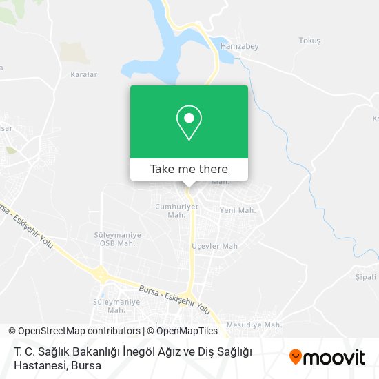 T. C. Sağlık Bakanlığı İnegöl Ağız ve Diş Sağlığı Hastanesi map