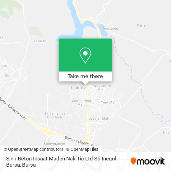 Sinir Beton Insaat Maden Nak Tic Ltd Sti Inegöl Bursa map