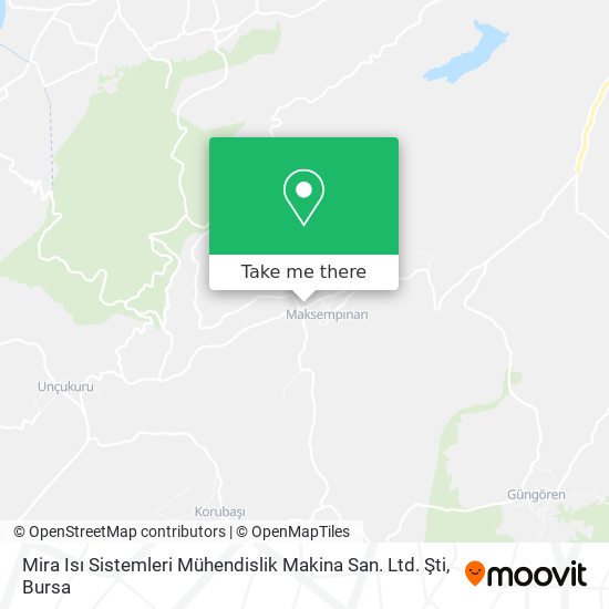 Mira Isı Sistemleri Mühendislik Makina San. Ltd. Şti map