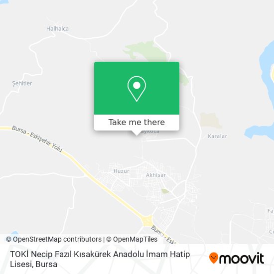 TOKİ Necip Fazıl Kısakürek Anadolu İmam Hatip Lisesi map