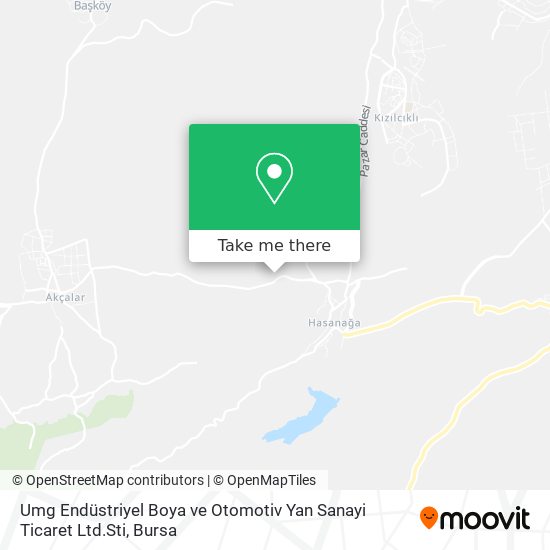 Umg Endüstriyel Boya ve Otomotiv Yan Sanayi Ticaret Ltd.Sti map