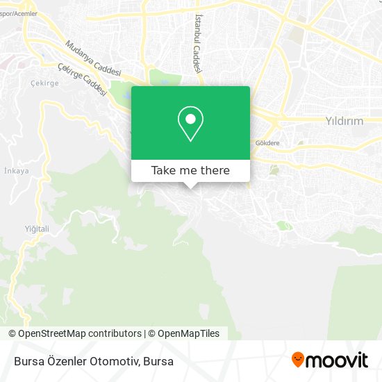 Bursa Özenler Otomotiv map
