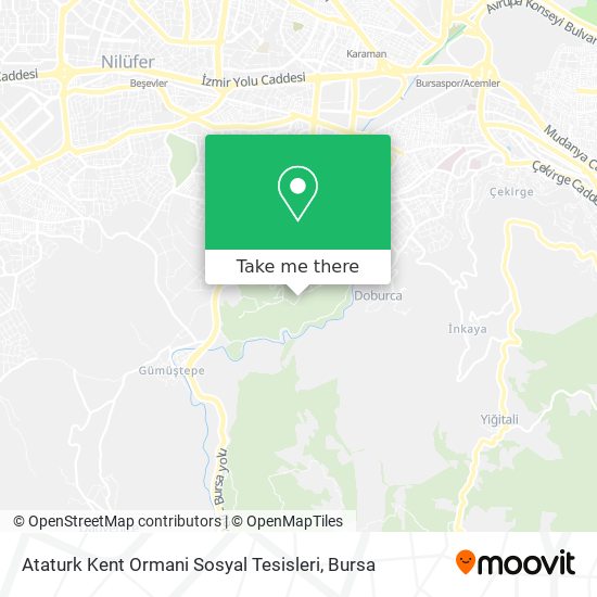 Ataturk Kent Ormani Sosyal Tesisleri map