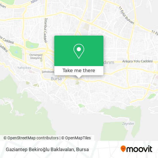 Gaziantep Bekiroğlu Baklavaları map