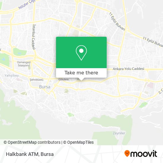 Halkbank ATM map