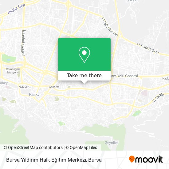 Bursa Yıldırım Halk Eğitim Merkezi map