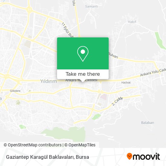 Gaziantep Karagül Baklavaları map