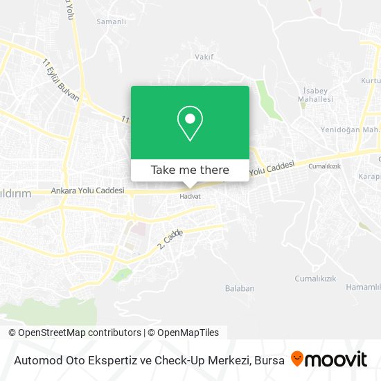 Automod Oto Ekspertiz ve Check-Up Merkezi map