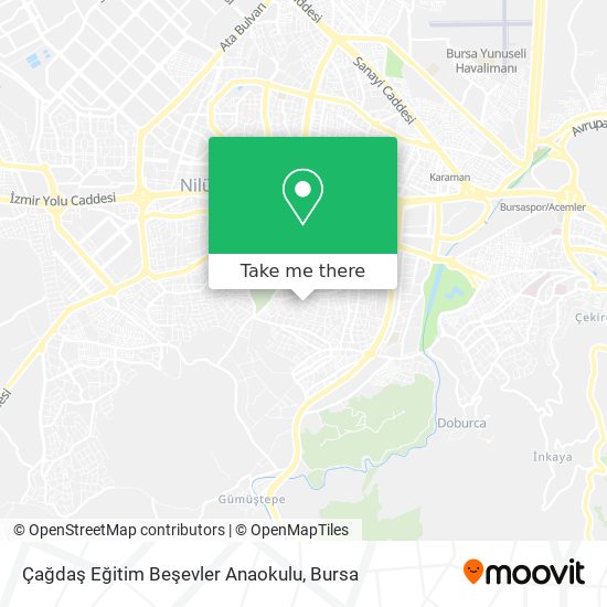 Çağdaş Eğitim Beşevler Anaokulu map