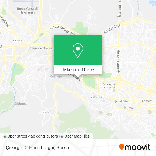 Çekirge Dr Hamdi Uğur map