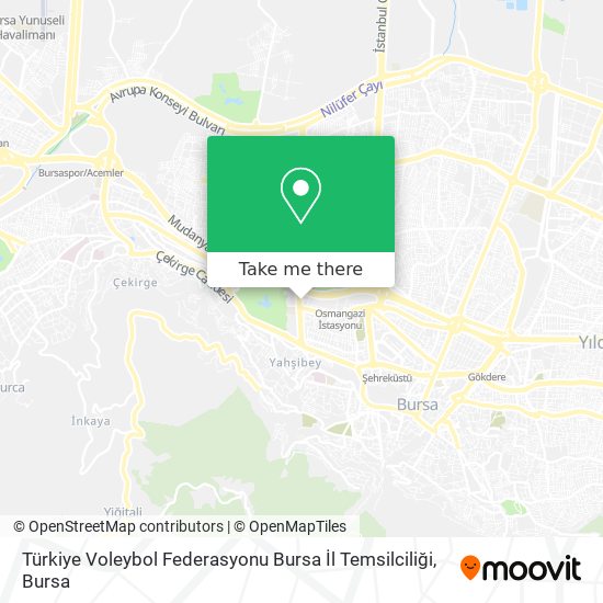 Türkiye Voleybol Federasyonu Bursa İl Temsilciliği map