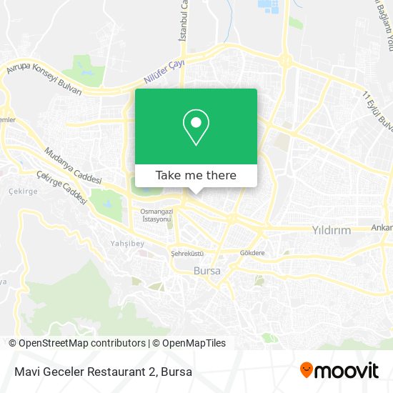 Mavi Geceler Restaurant 2 map