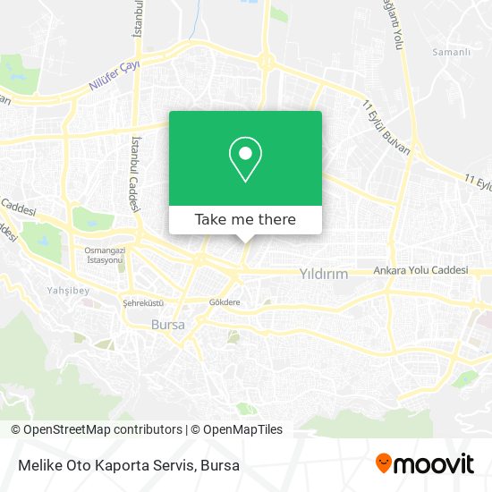 Melike Oto Kaporta Servis map