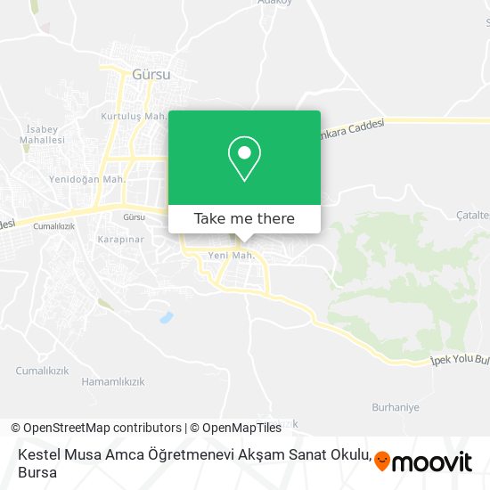 Kestel Musa Amca Öğretmenevi Akşam Sanat Okulu map