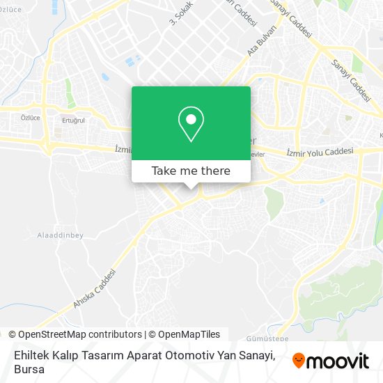 Ehiltek Kalıp Tasarım Aparat Otomotiv Yan Sanayi map
