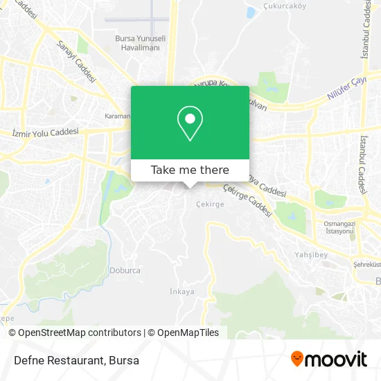 Defne Restaurant map