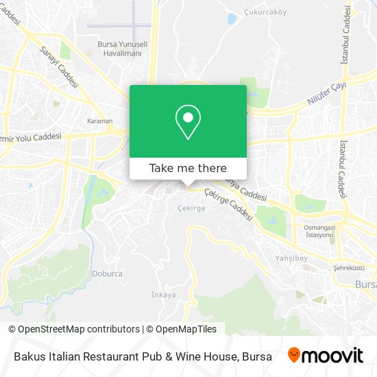 Bakus Italian Restaurant Pub & Wine House map